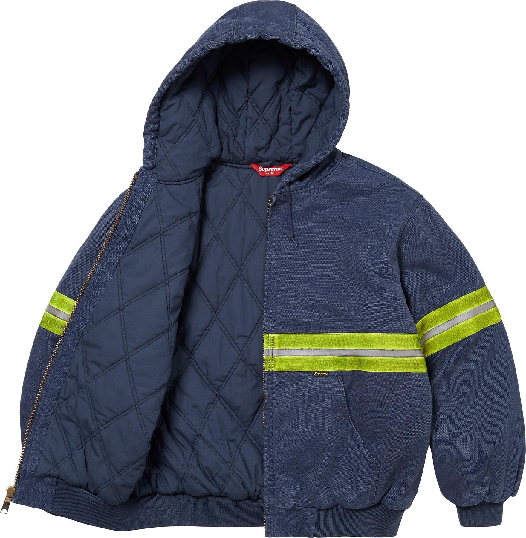 Reflective Stripe Hooded Work Jacket view 11
